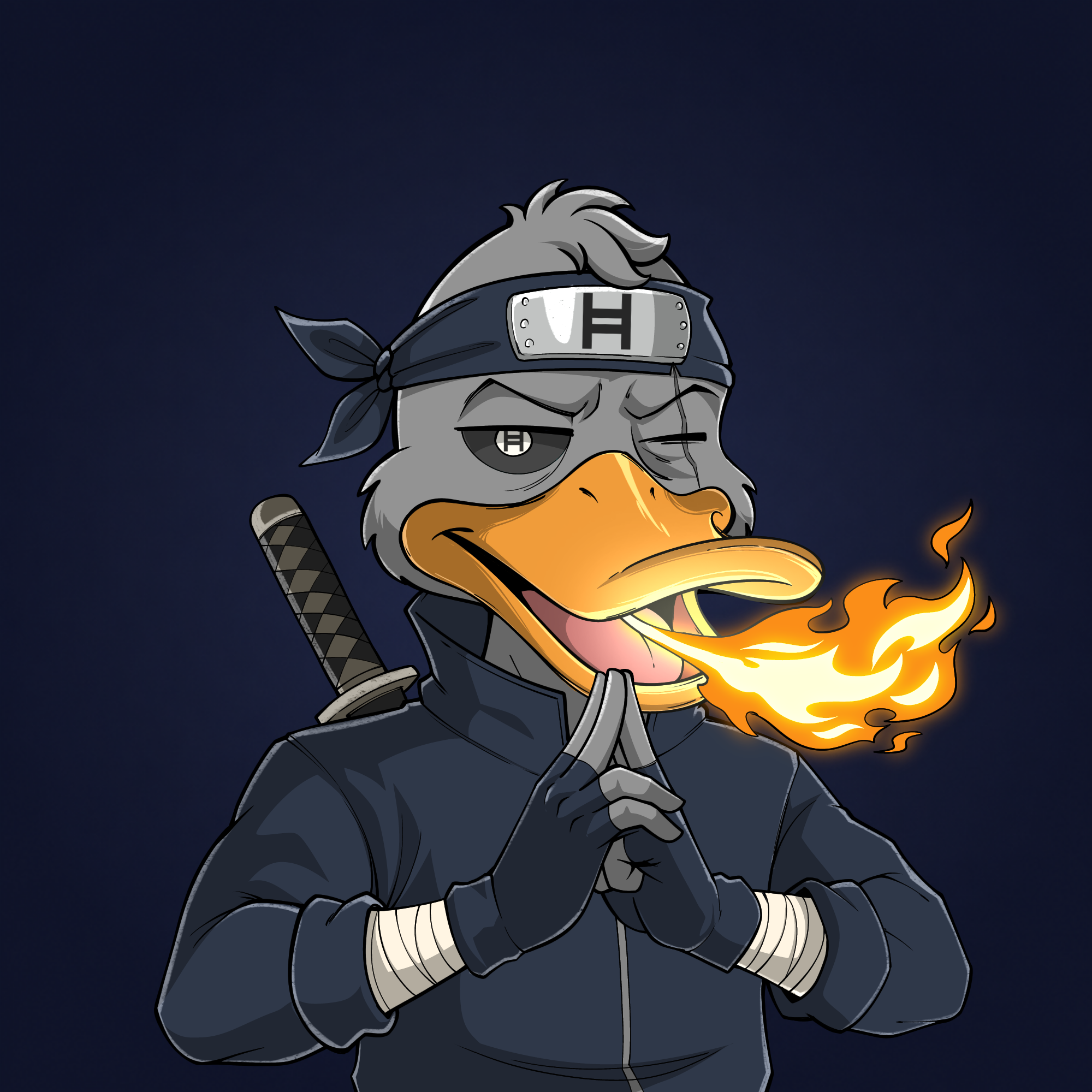 Grumpy Duck - Ninja